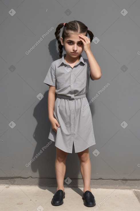 Iraqi child girl with  gray hair