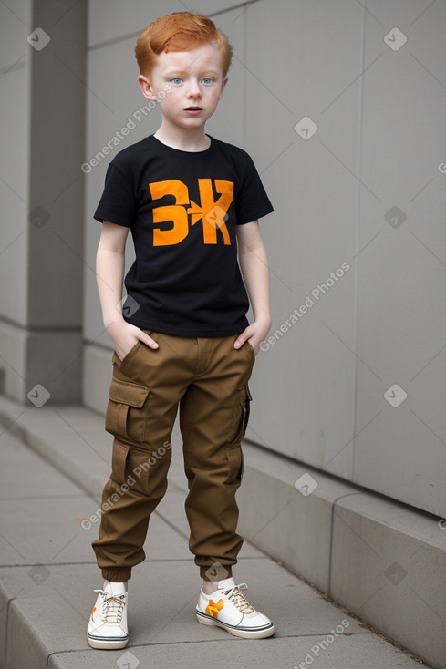 Ukrainian child boy with  ginger hair