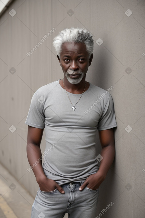 Ghanaian adult male with  gray hair