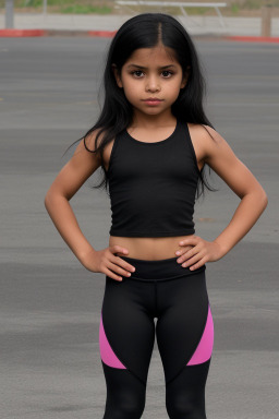 Guatemalan child female with  black hair