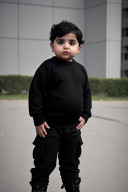 Emirati infant boy with  black hair