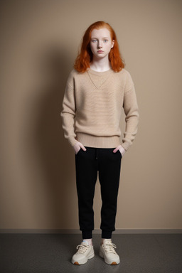 Czech young adult non-binary with  ginger hair