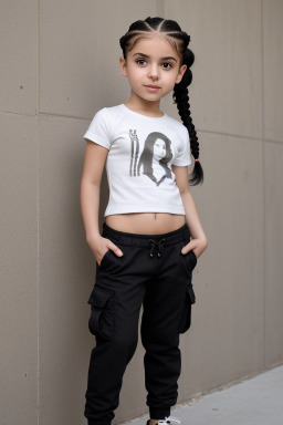 Lebanese infant girl with  black hair