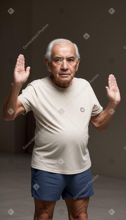 Colombian elderly male with  brown hair