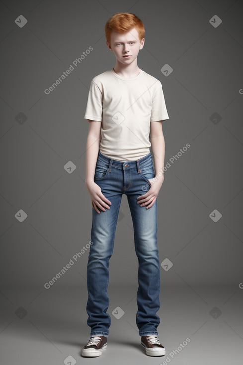 Latvian teenager boy with  ginger hair