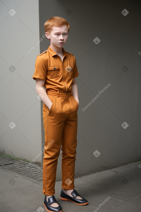 Filipino teenager boy with  ginger hair