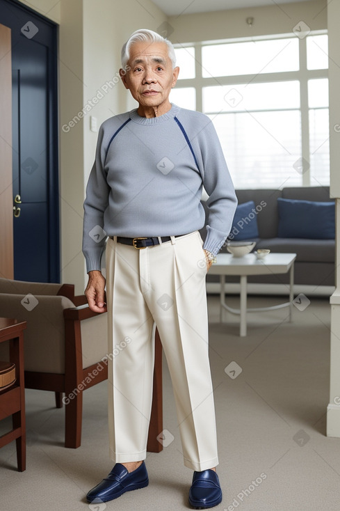 Filipino elderly male with  white hair