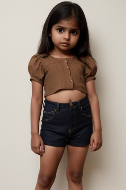 Indian infant girl with  brown hair