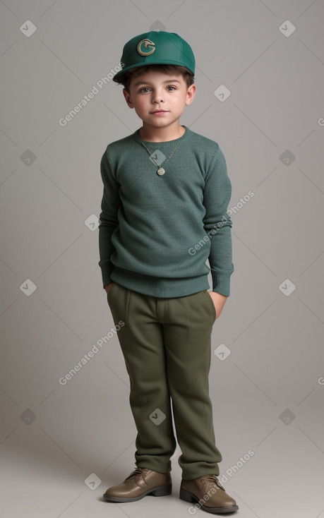 Child boy with  gray hair