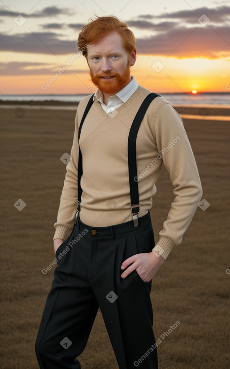 Peruvian adult male with  ginger hair