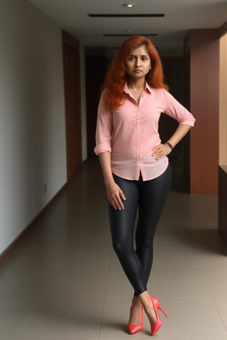 Bangladeshi 45 years female with  ginger hair