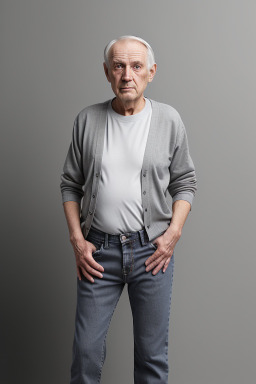 Czech elderly male with  gray hair