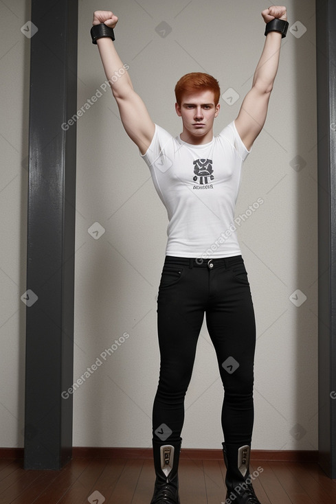 Paraguayan young adult male with  ginger hair