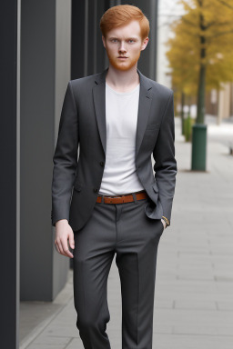 Lithuanian young adult male with  ginger hair