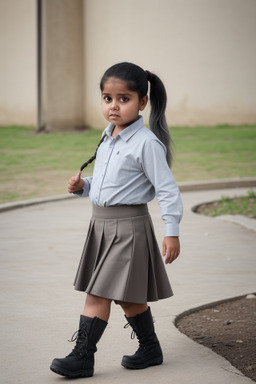 Omani child girl with  gray hair