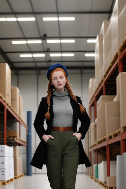 Albanian young adult female with  ginger hair