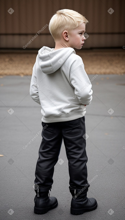 American infant boy with  blonde hair