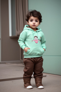 Turkish infant boy with  brown hair