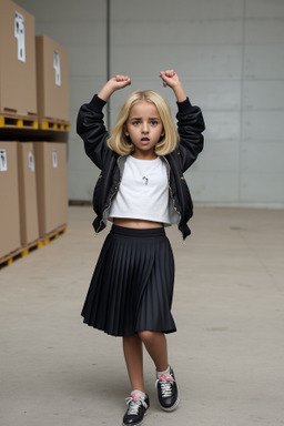 Libyan child girl with  blonde hair