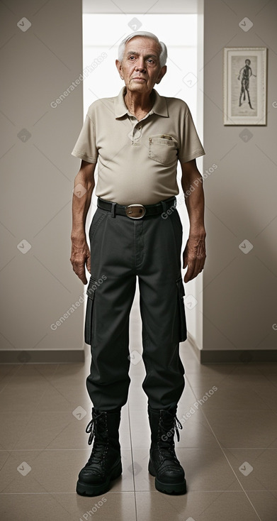 Brazilian elderly male with  black hair