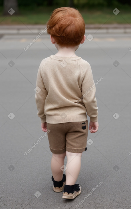 Infant boy with  ginger hair