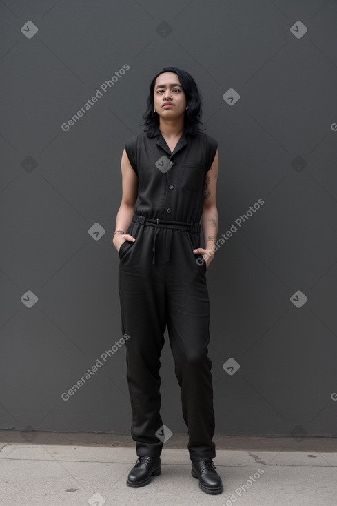 Nepalese adult non-binary with  black hair