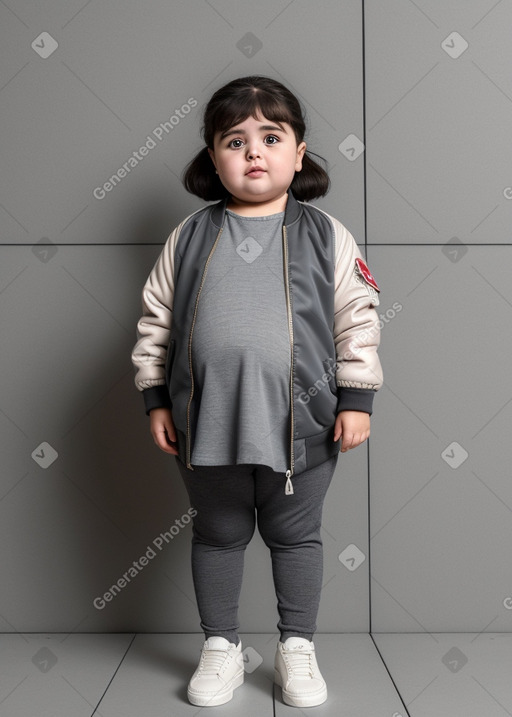 Turkish infant girl with  gray hair