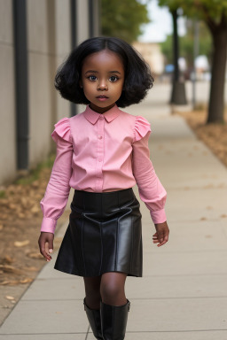 African child female with  black hair