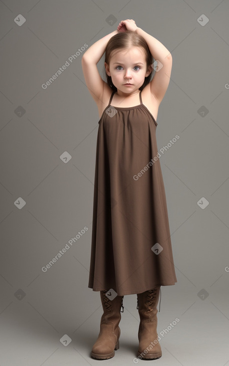 German infant girl with  brown hair