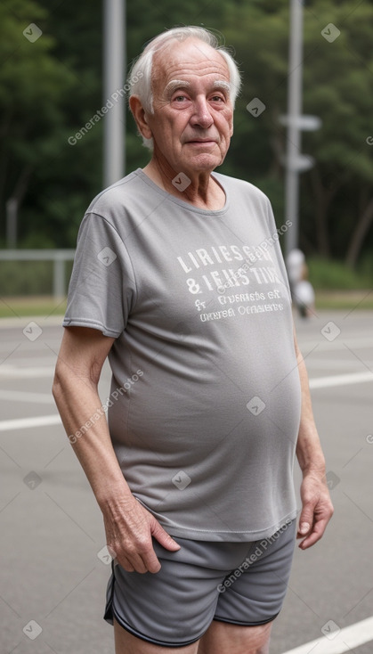 Elderly male with  gray hair