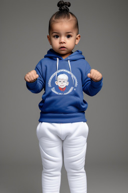 Panamanian infant boy with  white hair