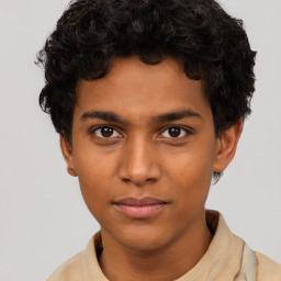 Neutral latino young-adult male with short  brown hair and brown eyes