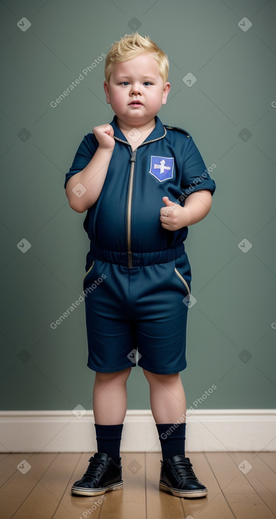 Czech child boy with  blonde hair