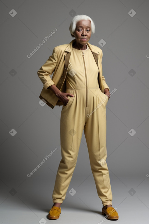 Ugandan elderly female with  white hair