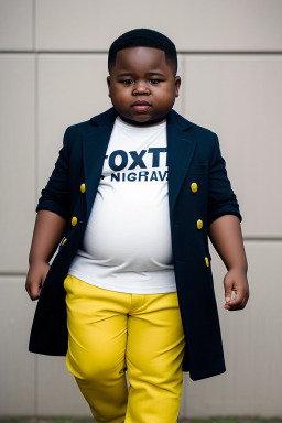 Nigerian child boy with  white hair