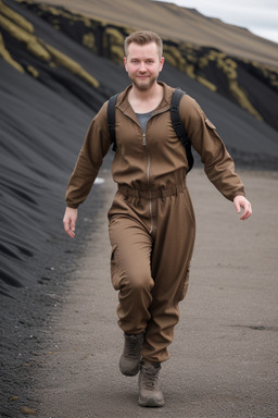 Icelandic adult male with  brown hair