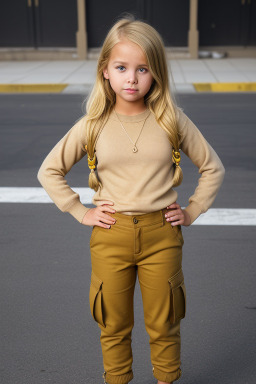 Child female with  blonde hair