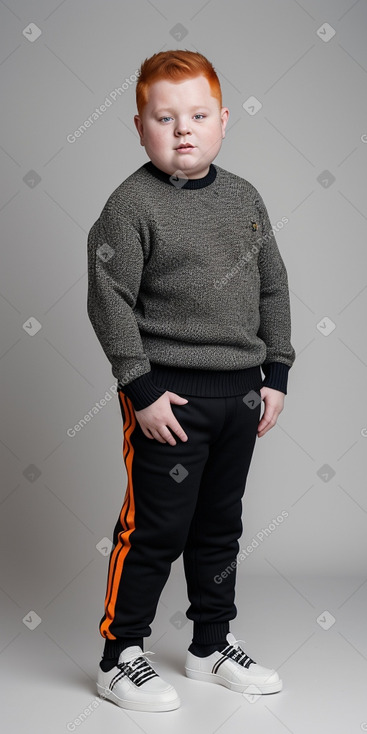 Romanian child boy with  ginger hair