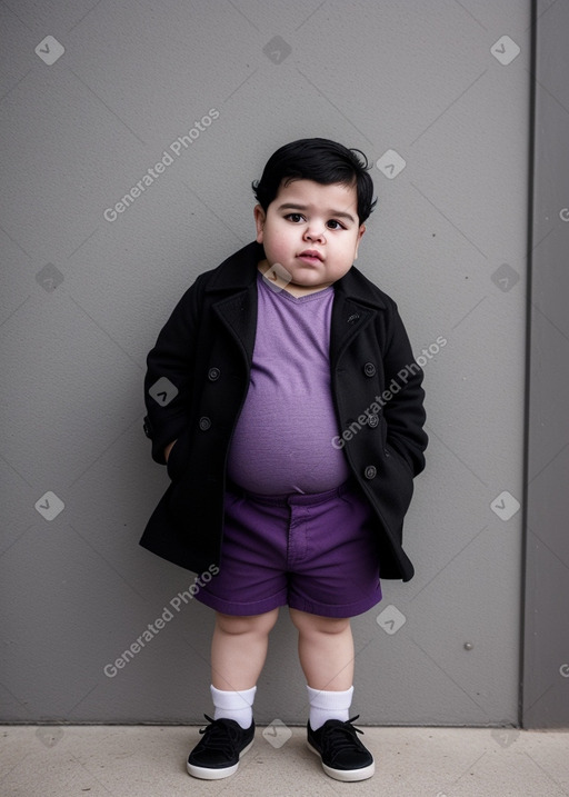 Brazilian infant boy with  black hair