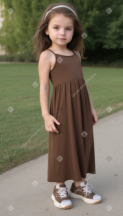 Italian infant girl with  brown hair