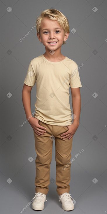 Child boy with  blonde hair