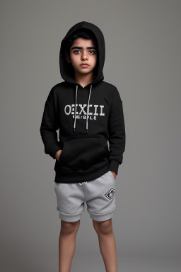 Bahraini child male with  black hair