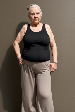 Danish elderly female with  black hair