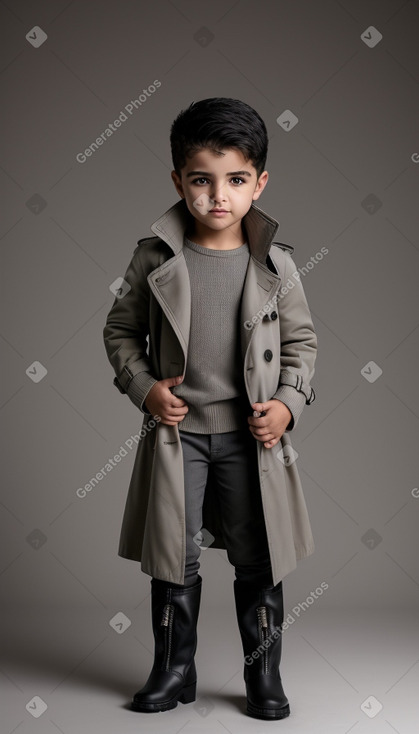 Jordanian child boy with  gray hair