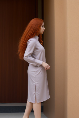 Qatari 45 years female with  ginger hair