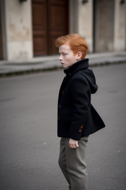 Italian child boy with  ginger hair