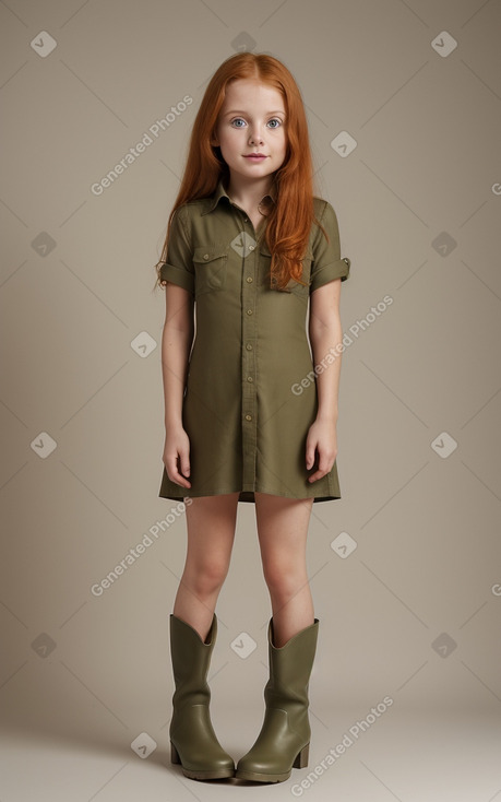 Child female with  ginger hair