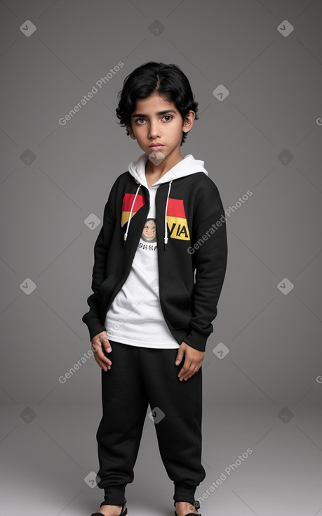 Venezuelan child boy with  black hair