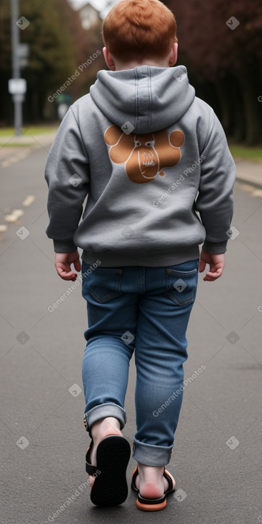 British infant boy with  ginger hair