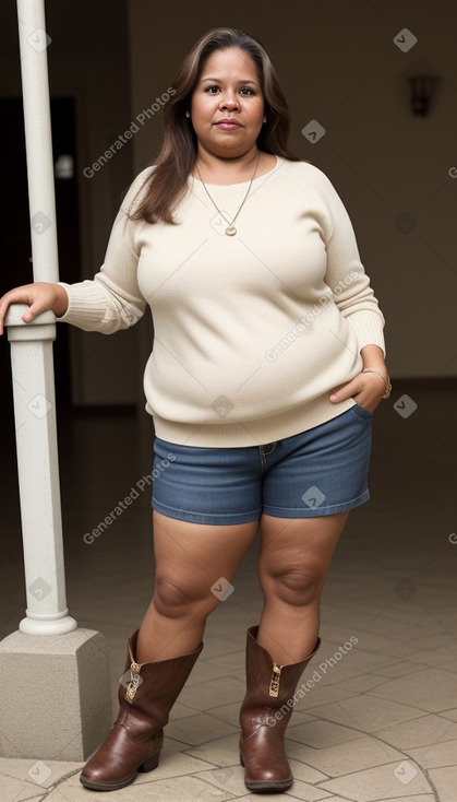 Panamanian middle-aged female with  brown hair